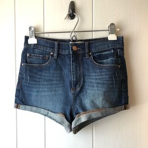 *GRG DNM Blue High Waist Dark Wash Distressed Juniors size 3 Shorts